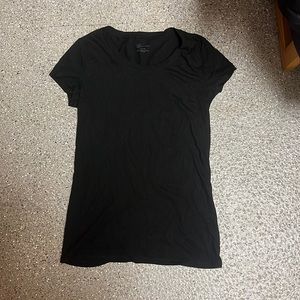 Plain black essential t shirt, size small, stretchy material, very soft